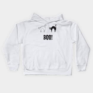 Boo the cat is frightened Kids Hoodie